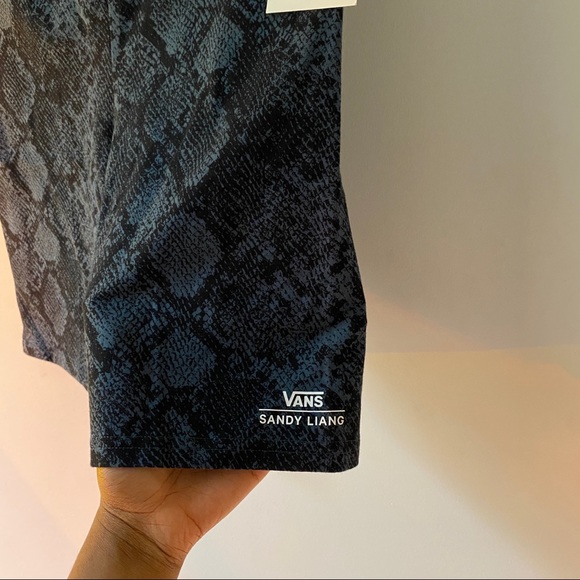 Vans x Sandy Liang Navy Blue Python Print Cycle Shorts - Picture 3 of 4